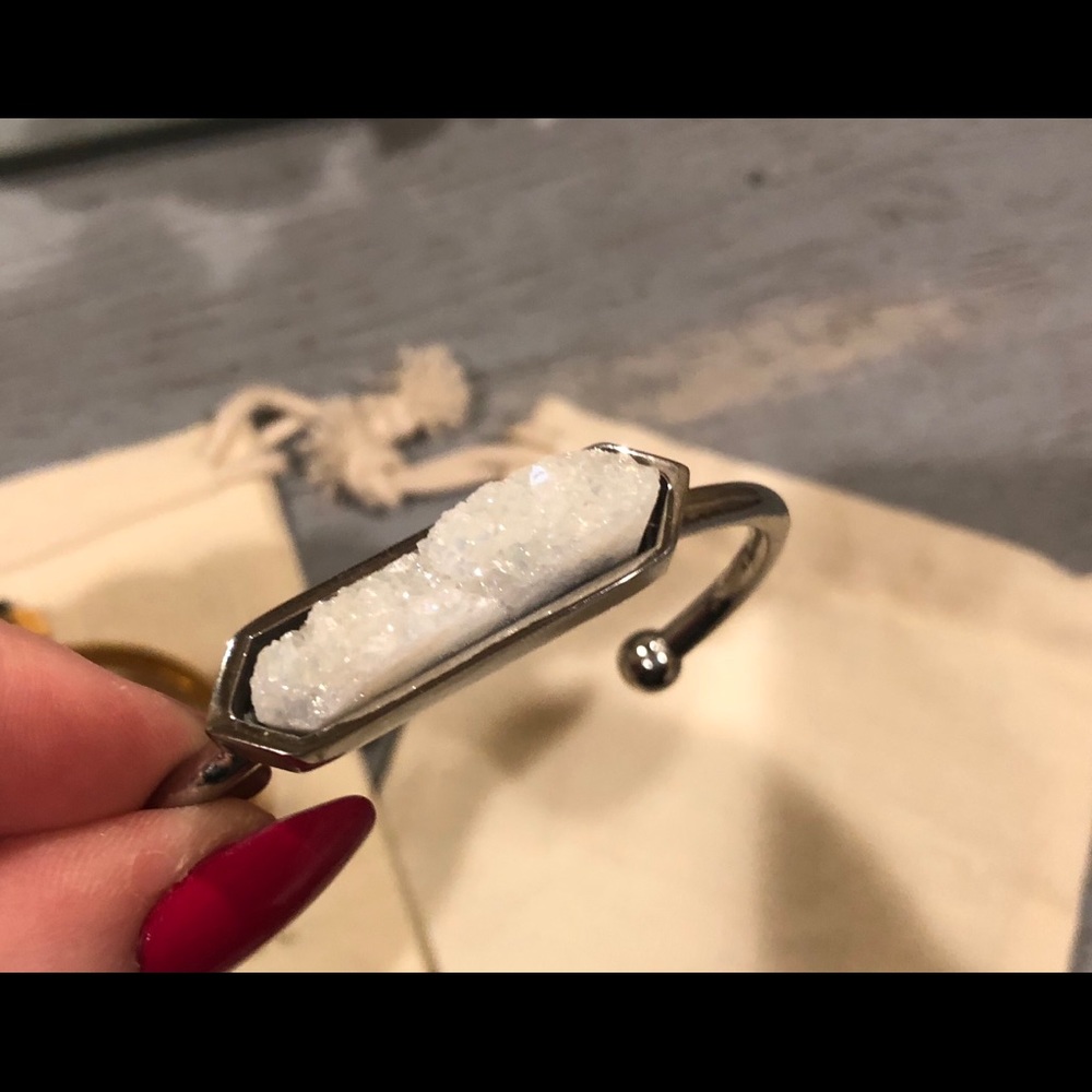 Kinsley Armelle Silver Quartz Bangle